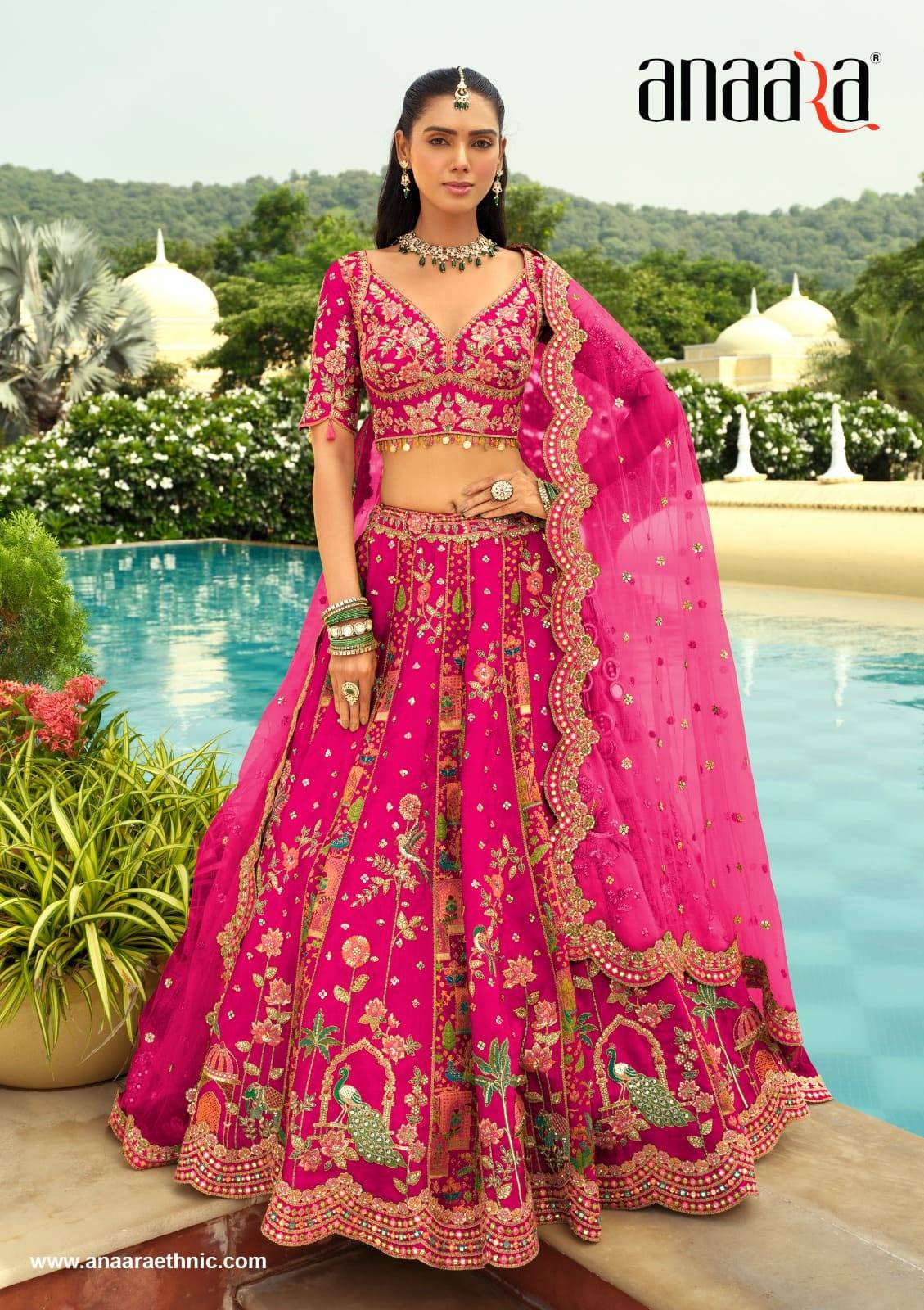 ANAARA READYMADE LEHENGA(E-31 TO E-40) By Tathastu Bridal Wear Collection Beautiful Stylish Colorful Fancy Party Wear & Occasional Wear Banarasi Silk Lehengas At Wholesale Price